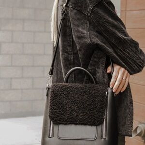 MMS Chels Handbag‎ NWT in Black Convertible Bag Anthro Anthropologie